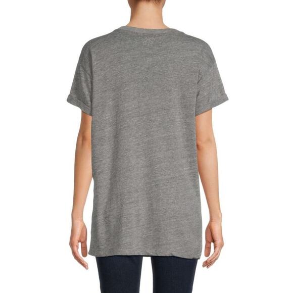 NWT Chaser Deep Feeling Short Sleeve Crew Neck Graphic T-Shirt Heather Gray S - Picture 2 of 8